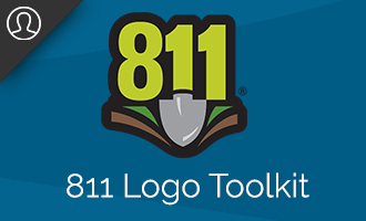 The 811 logo available in several approved versions and...